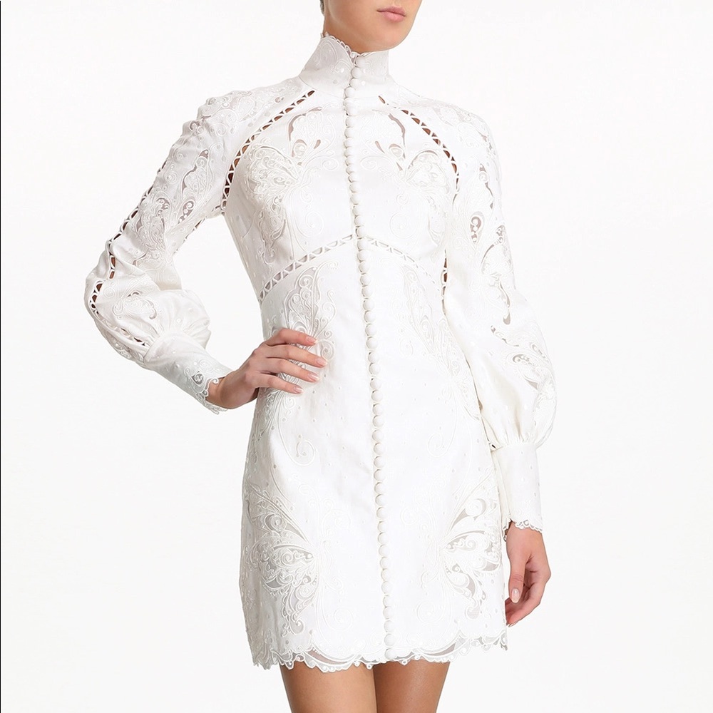 NWT Zimmermann Super Eight Embroidered Dress US10